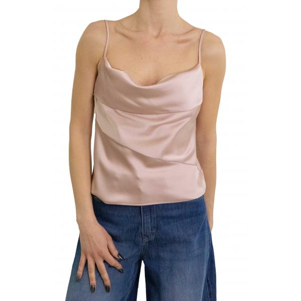 Top con scollo a cascata e spalline sottili Imperial